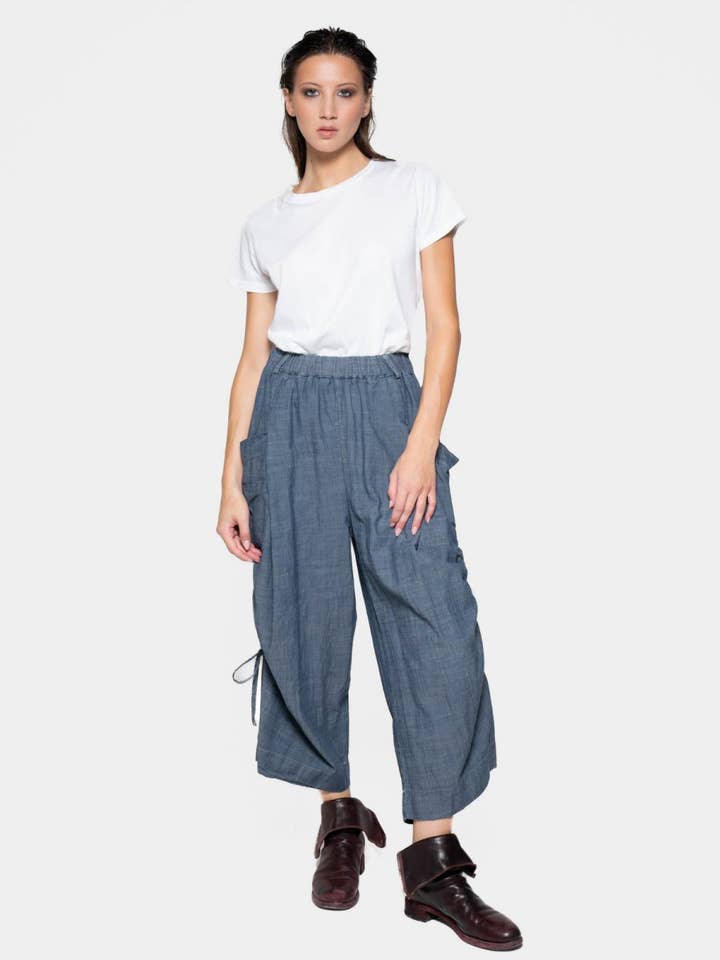 Cargobroek met ruches voor wholesale door Baci & Amici Fashion - US Continental