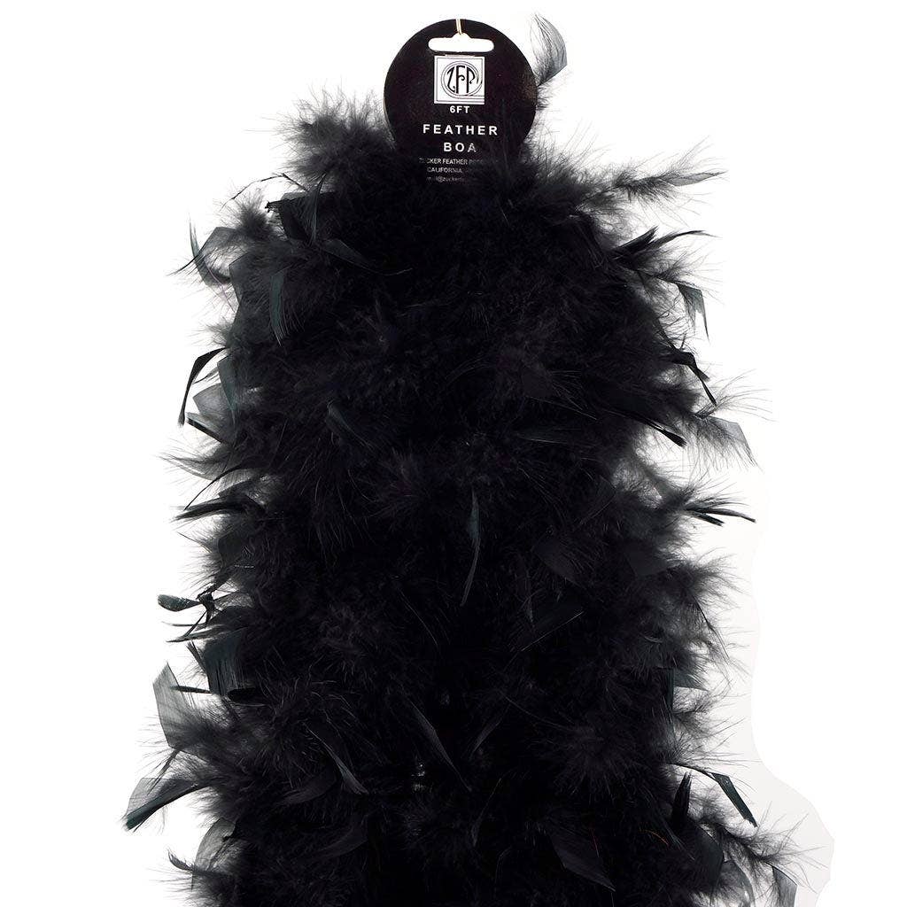 Zucker Feather Products - Wholesale Feathers - Chandelle Feather Boa - Heavyweight - Black3