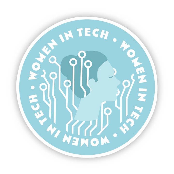 Women in Tech Sticker for wholesale by Big Moods