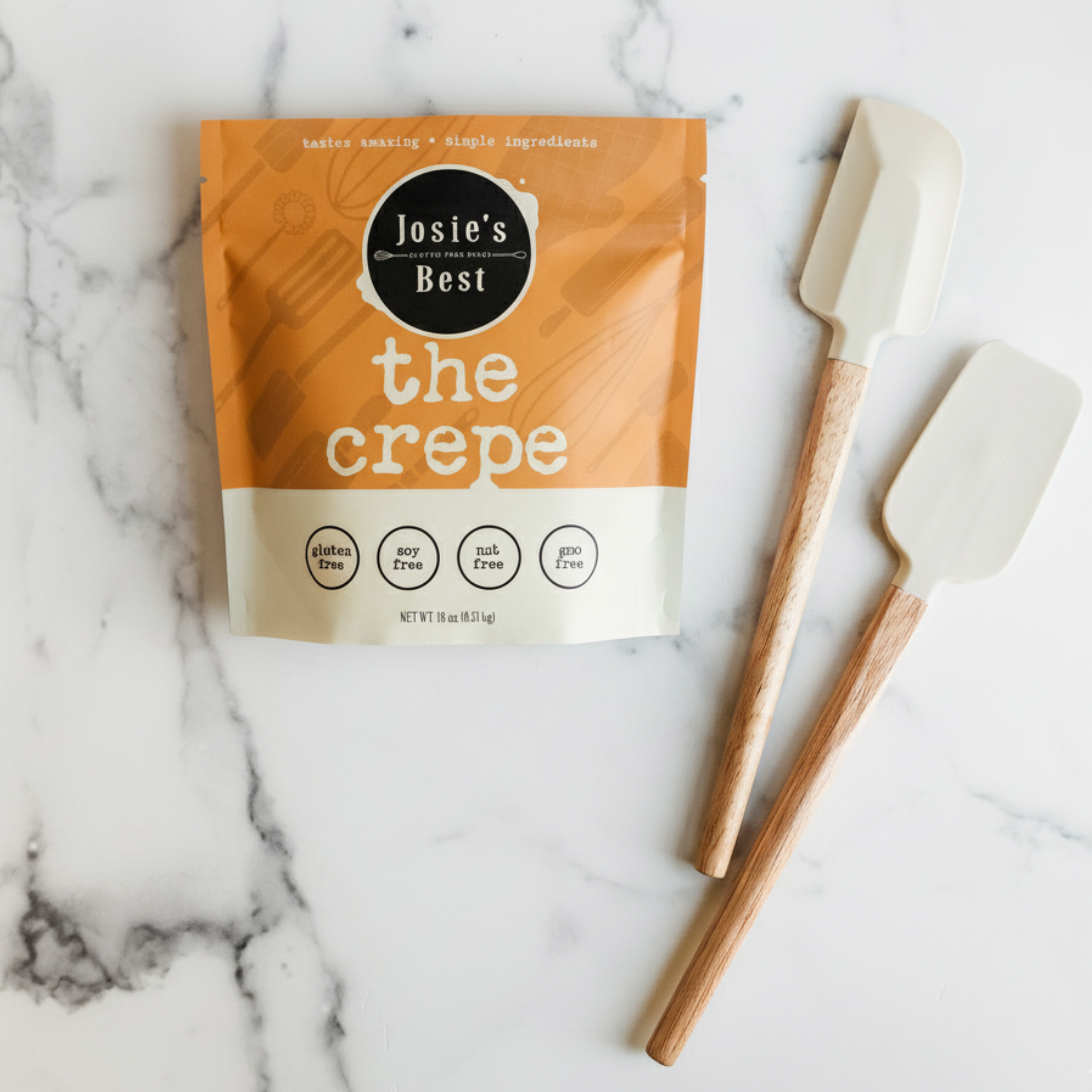 Giften Market - Wholesale Spatula/Turner - Set of 2 Silicone Spatulas - Ivory - Kitchen / Baking Tools3