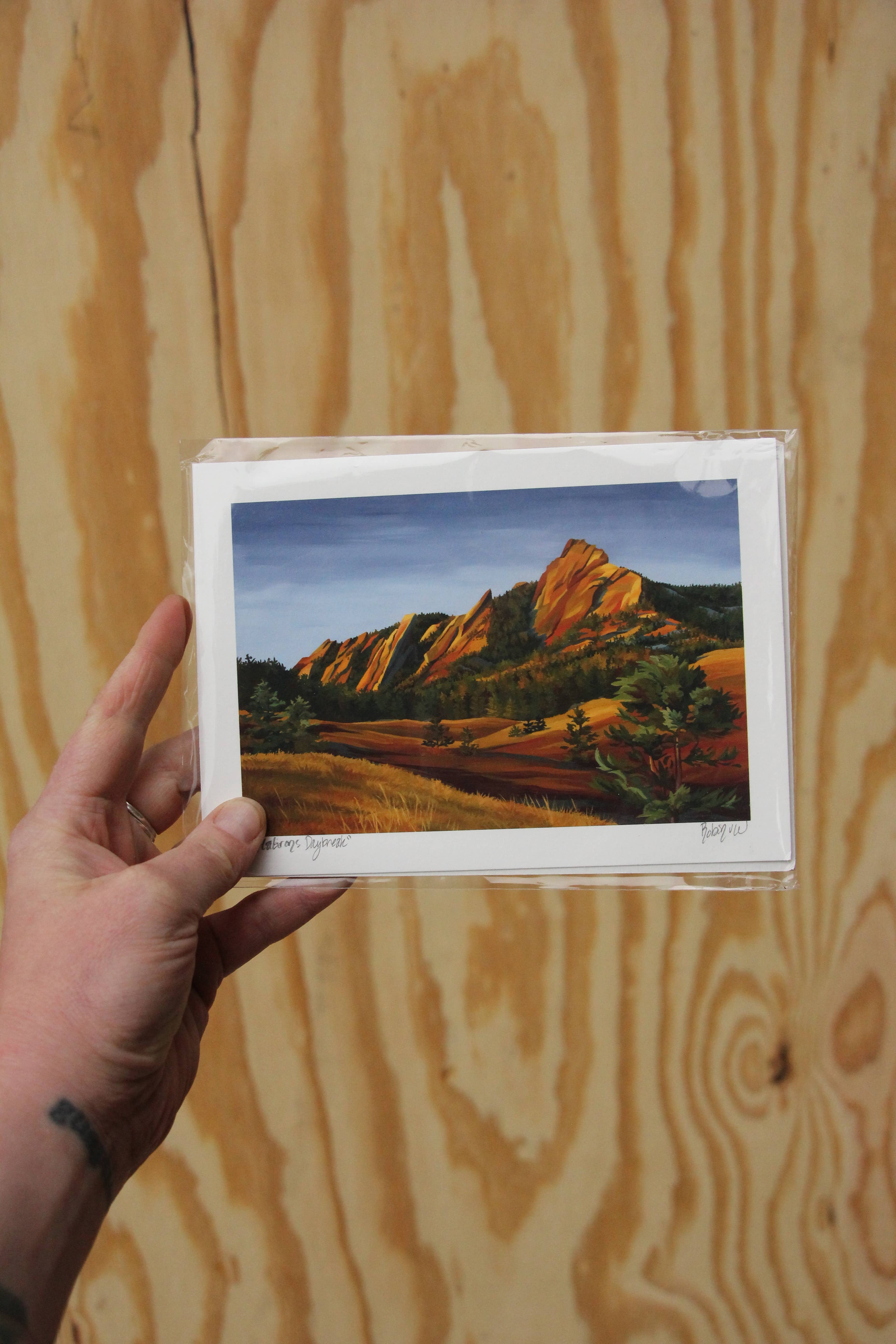 V Dub Art - Wholesale Art Print - Flatirons Daybreak Giclée Print2