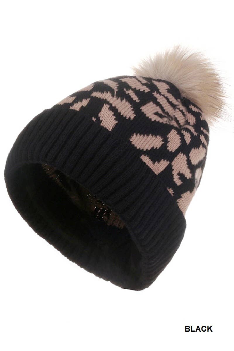 42POPS – Großhandel Beanie – Damen – Gerippte Strickmütze mit Bommel0
