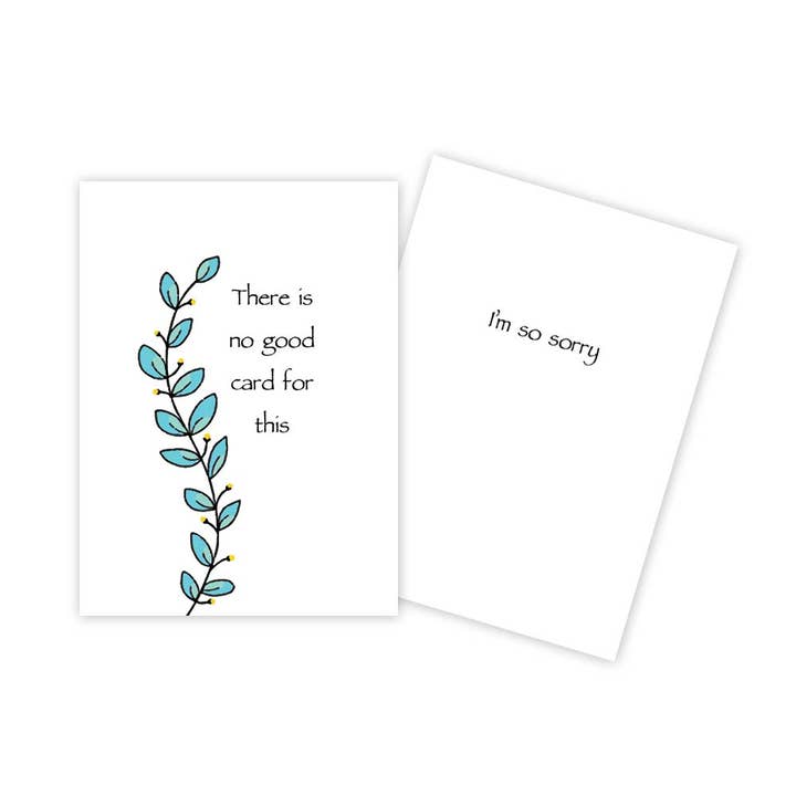 Leaf Branch Simple Sympathy Card for wholesale by Sun Day Greetings
