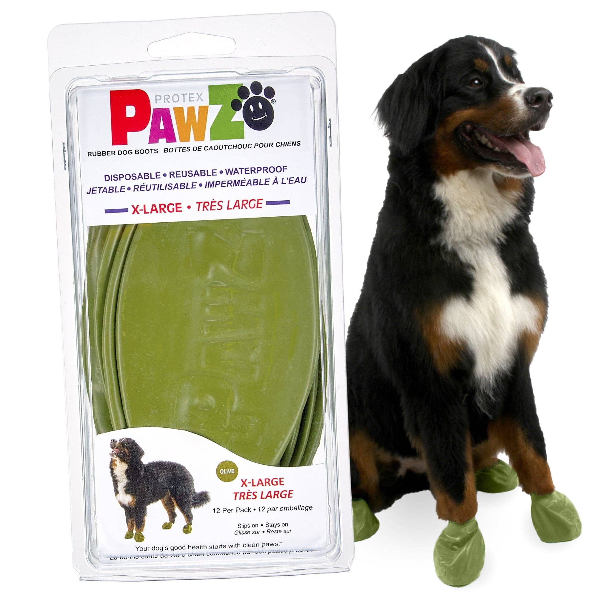 Downtown Pet Supply – wholesale Pet paw protection – PawZ Rubber Dog Boots, 12 Boots30