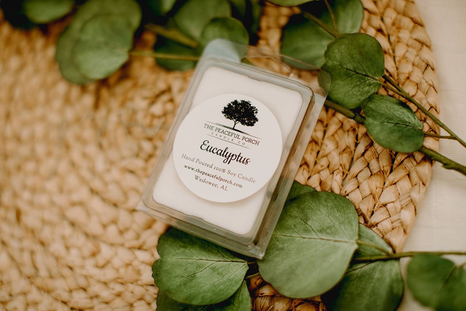 The Peaceful Porch Candle Co. , LLC - Wholesale Pot/gevulde kaars - Eucalyptus soja kaars2