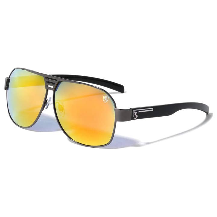 Sunrayzz Imports – Großhandel Sonnenbrille – Herren – Khan Farbe Spiegel-Aviator 8kn-2010-cm1