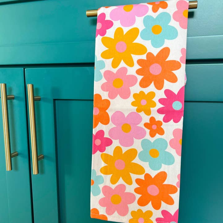 Elle Nicole - Vendita all'ingrosso Strofinacci - Strofinaccio in Cotone - Fiori Retrò *nuovo e migliorato!*6