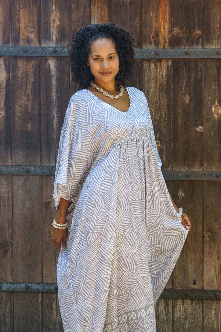 Bali Queen - Vente Caftan – femme - Caftan Long Froncé Mojave8