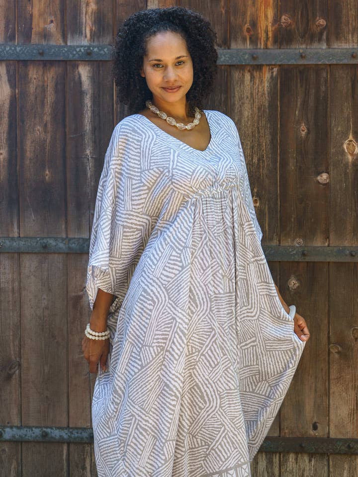 Bali Queen - Wholesale Kaftan - Women's - Mojave Cinched Long Caftan8