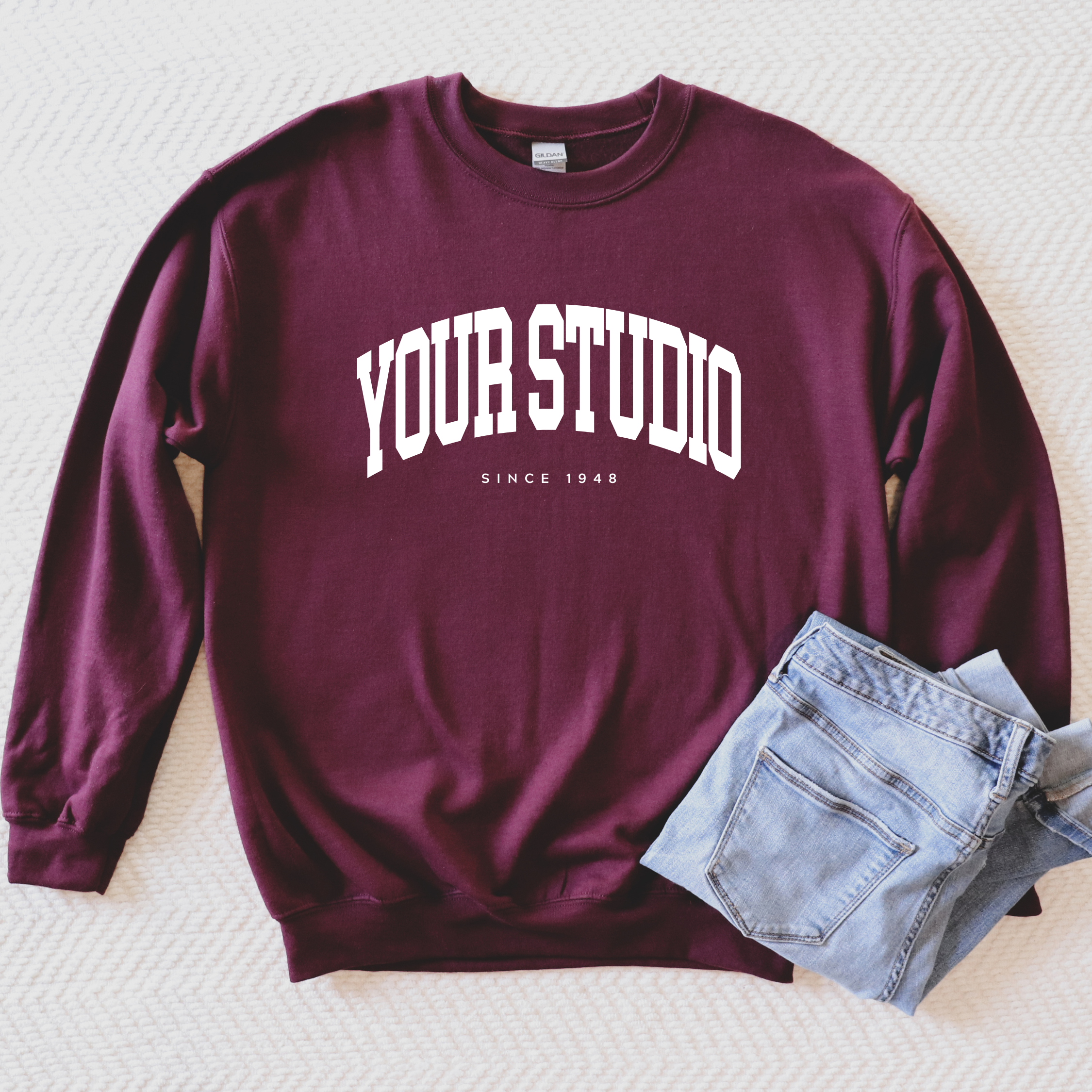 Faith & Life Christian Brands - Wholesale Graphic Sweatshirt - Women's - Custom Pilates Studio Personalized Crewneck Sweatshirt14