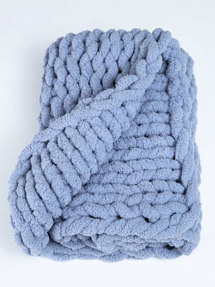Woven Together Baby Blanket in Blue for wholesale by Starfish Project, Inc