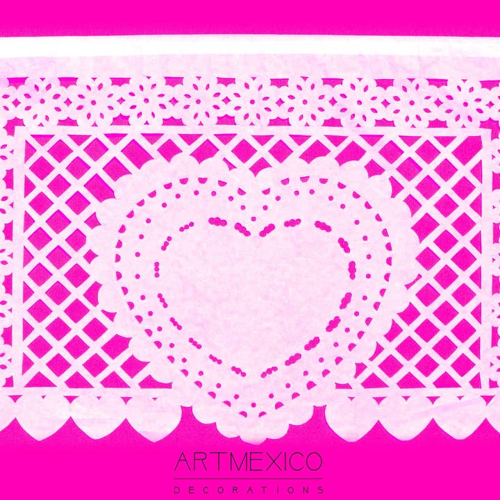 ArtMexico Ltd - Wholesale Bunting/Garland - Traditional Mexican Wedding Papel Picado Garland Decor 10m6