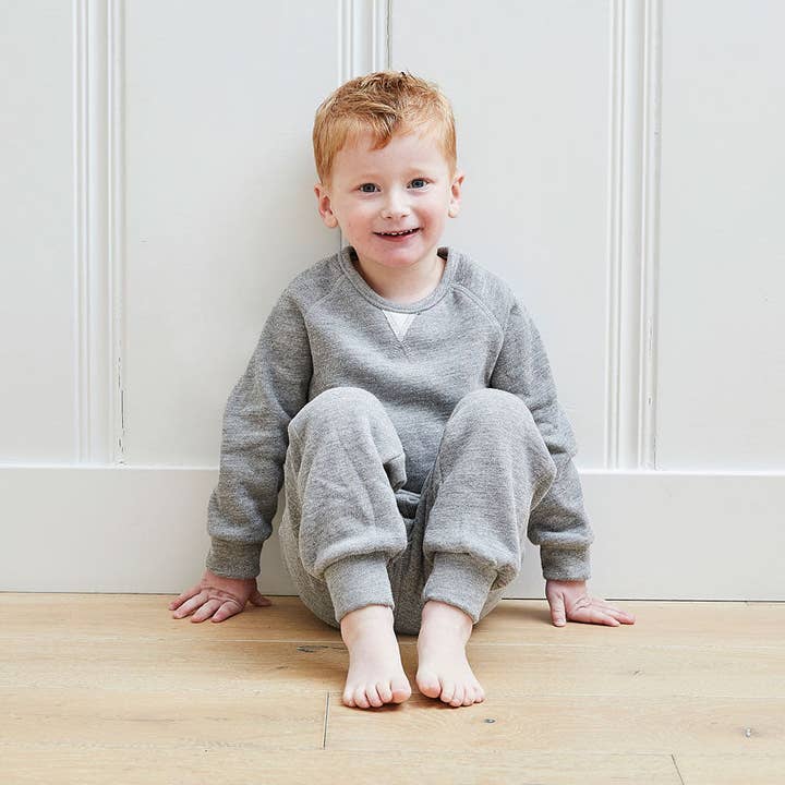 Set da salotto Sherpa vintage per bambini e bambini con effetto melange-Cosy per la vendita all'ingrosso da parte di PAIGELAUREN baby & toddler