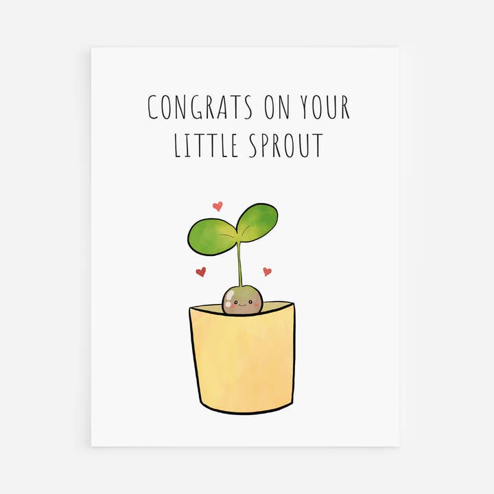 New Baby Card | New Born Baby Congrats Card | Congrats Card for wholesale by Caringyou Studio