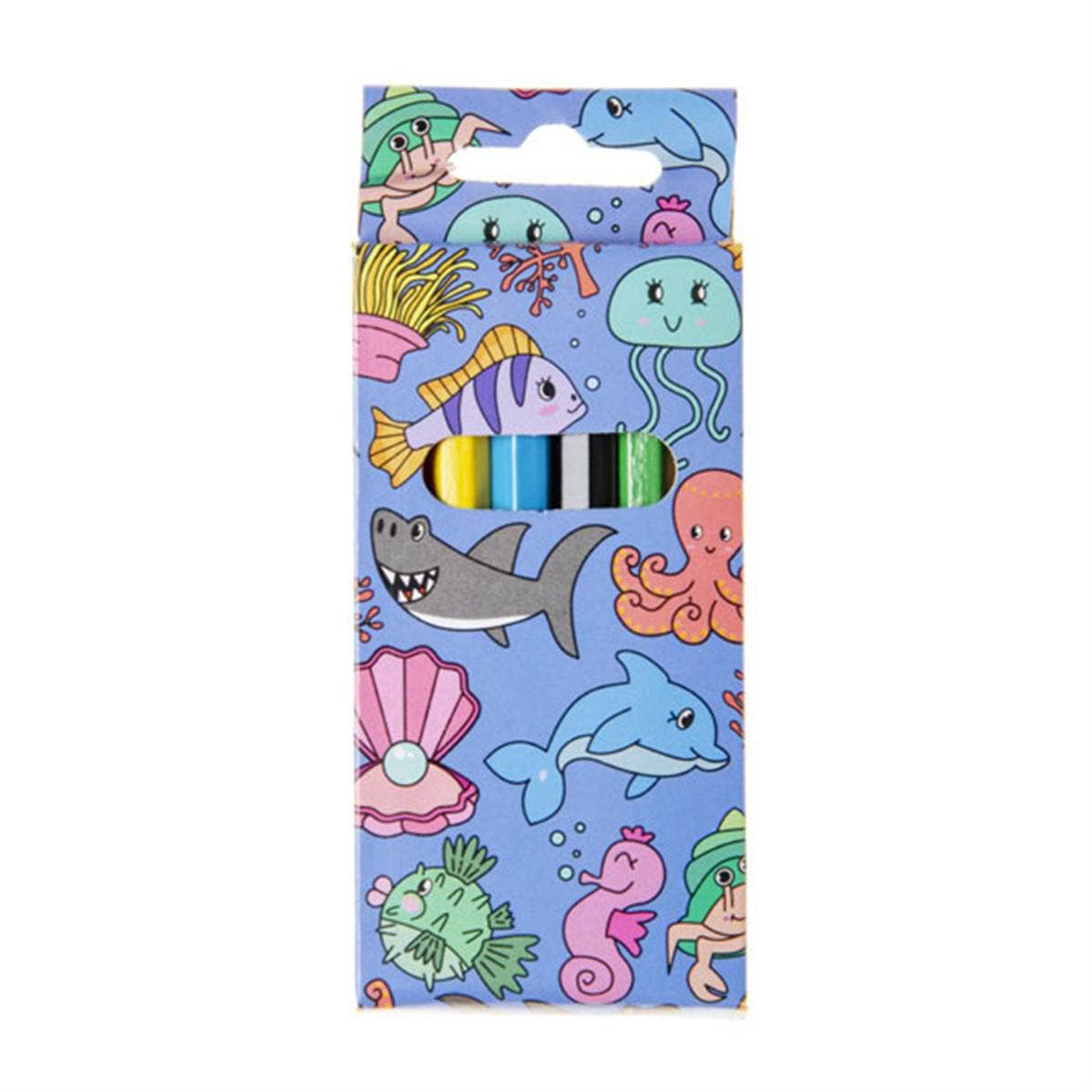 TSJJ - Wholesale Crayons - Kids & Baby - Box of 6 Wooden Coloured Pencils 9 cm (Par24)0