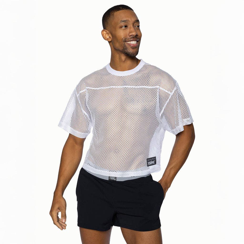 White Short Sleeve Practice Jersey for wholesale on Faire1