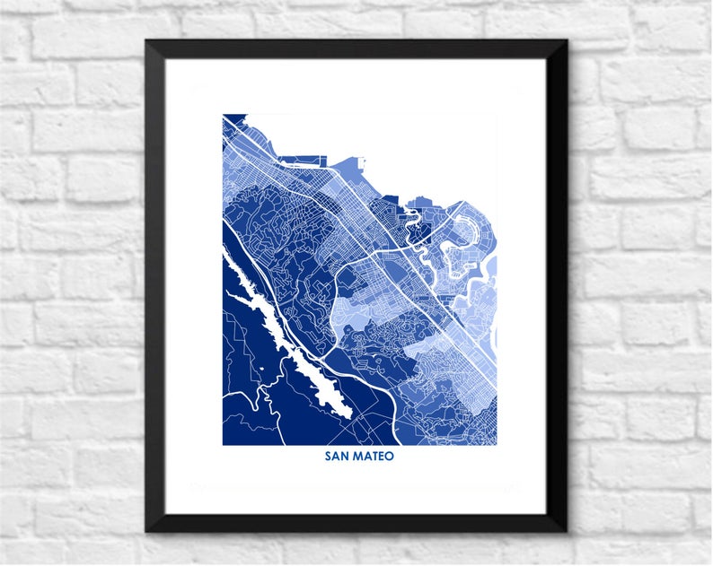 Juanita's Adventures - Wholesale Art Print - Juanitas San Mateo Map Print3