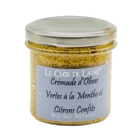 Le Clos de Laure - Wholesale Tapenade - Green olive cream with mint and preserved lemon0