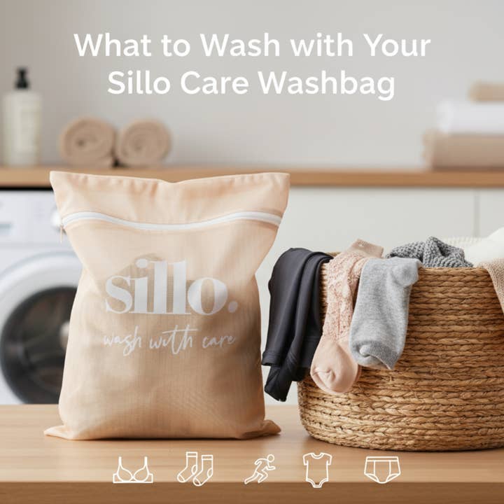 Beige Sillo Care 2-Pack Delicate Laundry Bags -Durable Mesh 16x20" for wholesale on Faire1