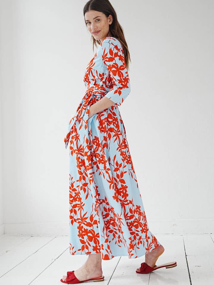 Marianna Déri GmbH – Engroshandel Kjole - Dame – maxikjole med blomsterprint2