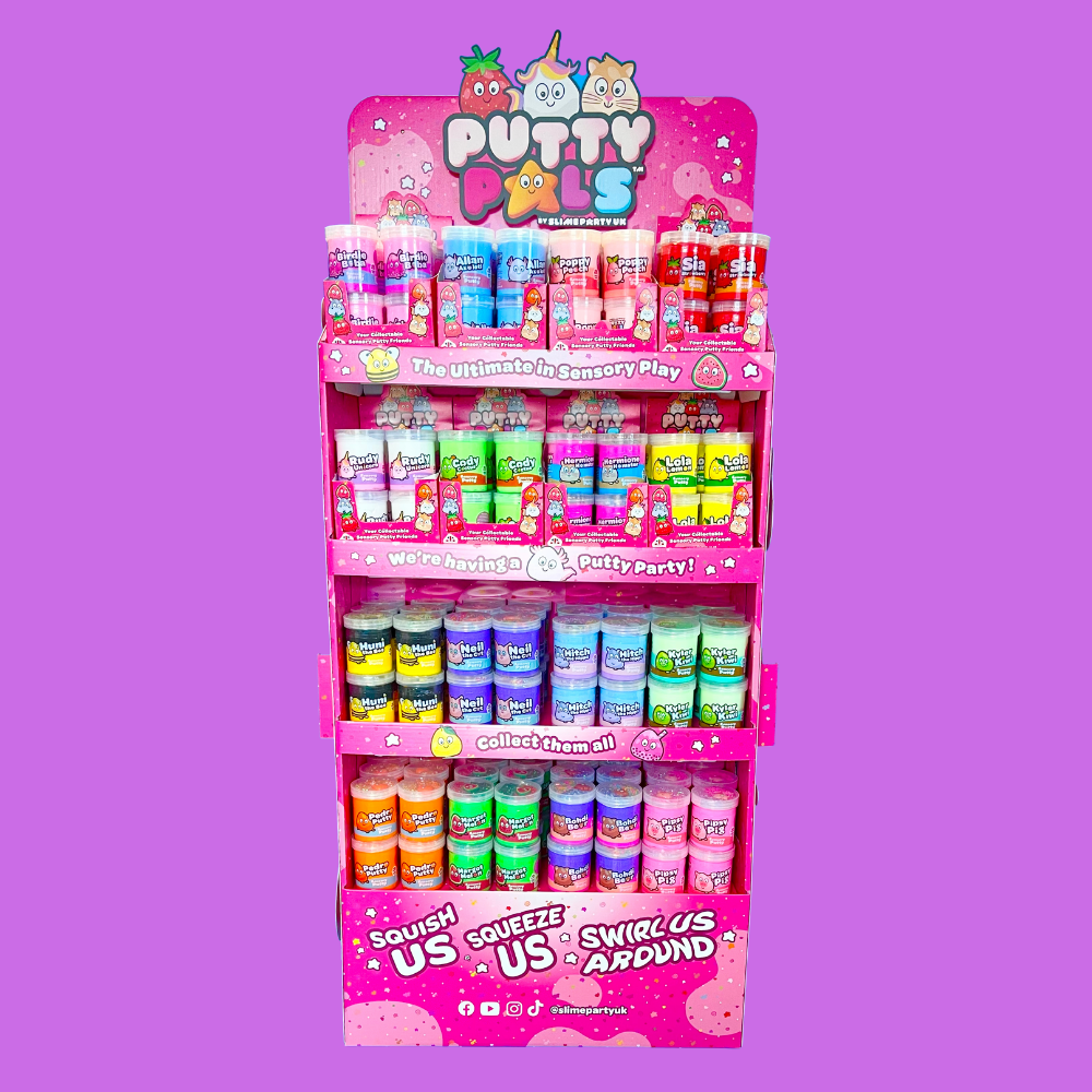 Putty Pals - Vente Pâte ingénieuse/slime – enfant - Charlie Chick Pâte Sensorielle – Boîte de 12 - Putty Pals1