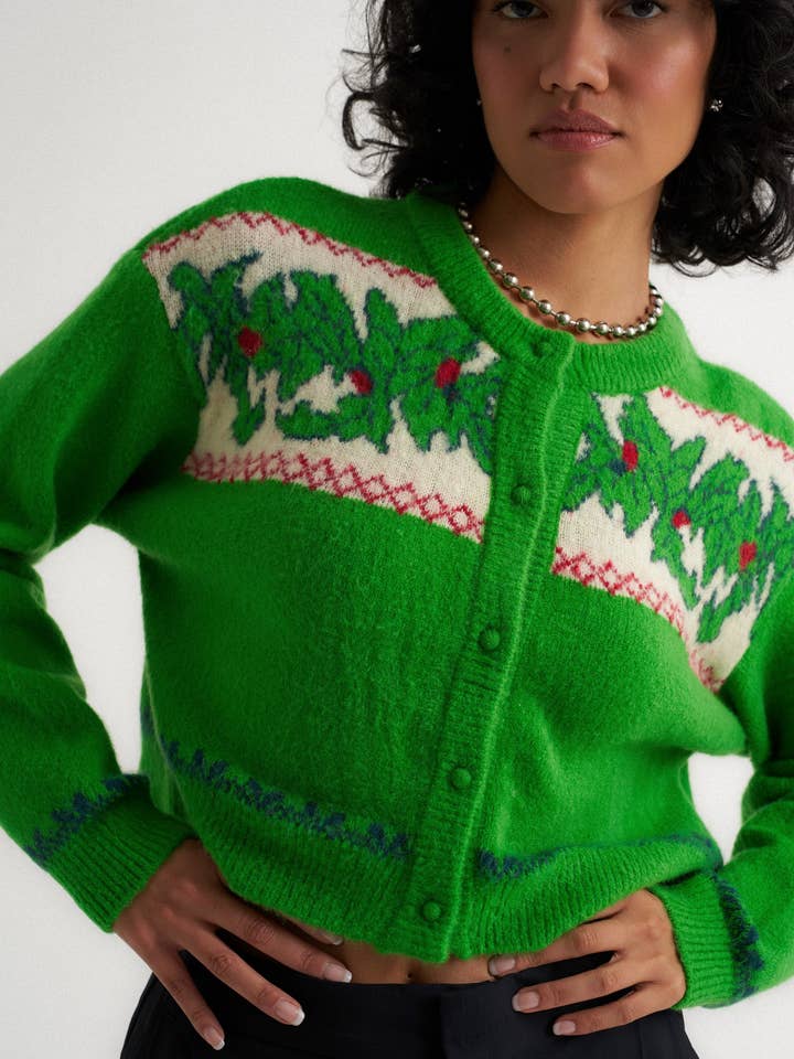 Callahan Knitwear - Wholesale Knit Sweater - Women's - Deck the Halls Cardigan1