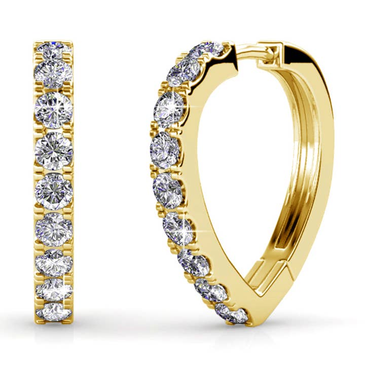 Ariane Earrings - Gold and Crystal for wholesale by CARALI / MYC Paris