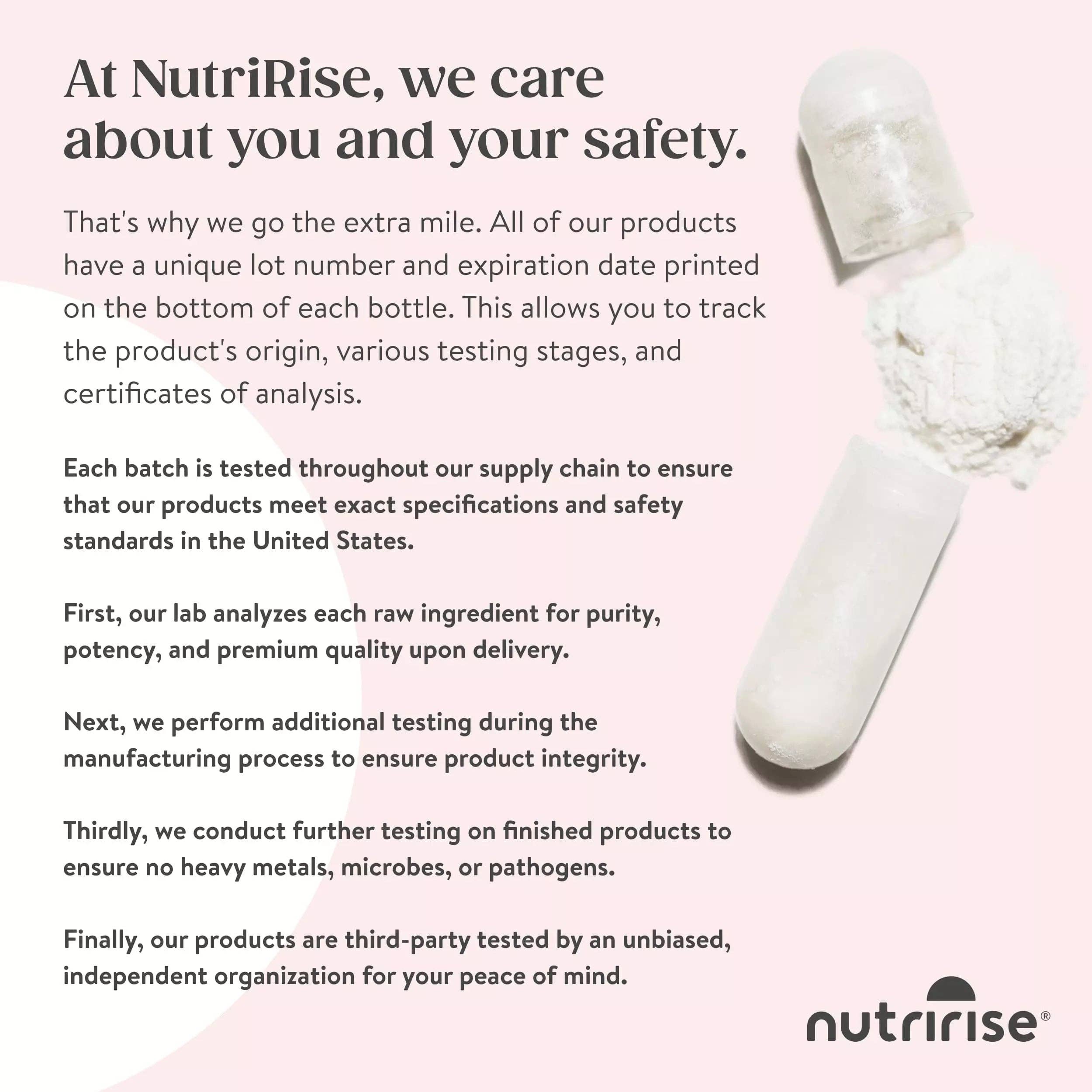 NutriRise – Suplemento/vitamina oral por atacado – Glicinato de magnésio7