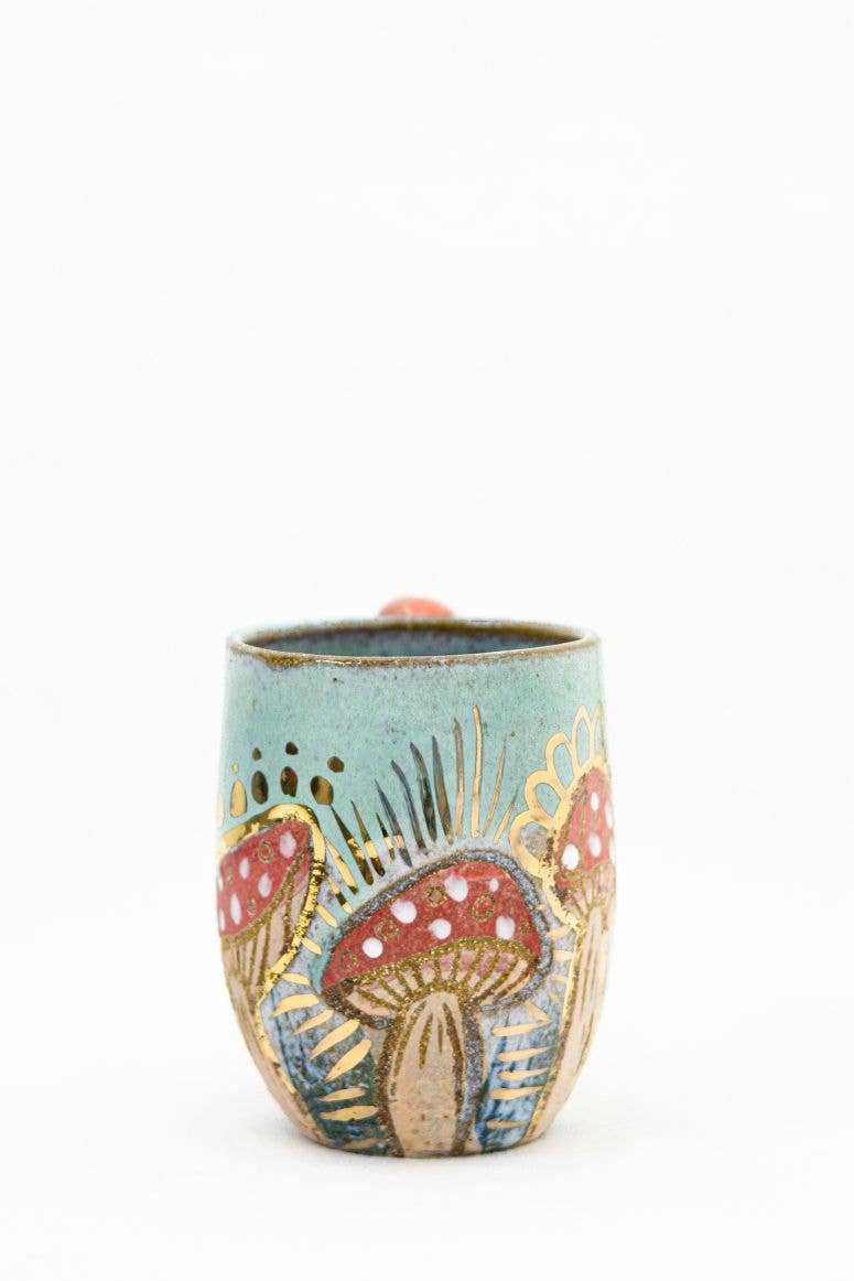 Carys Martin Ceramics - Wholesale Coffee Mug - Fairy Ring Crystal Cup with magic vibes4