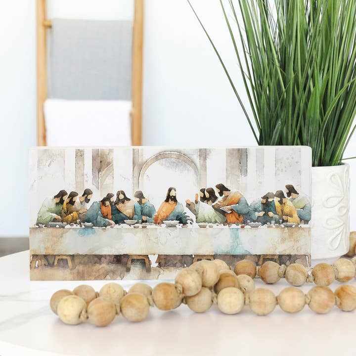 Sincere Surroundings - Wholesale Wall Sign - Last Supper Art - Inspire Boards2