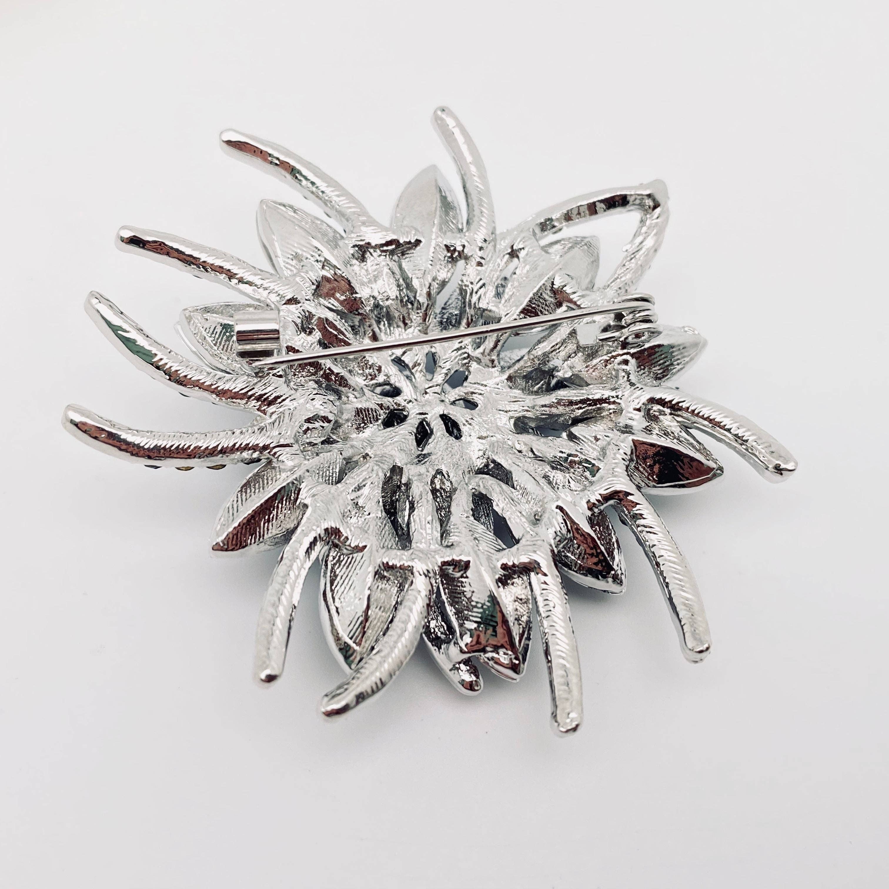 Snowflakes Blue Snowflake Brooch for wholesale on Faire1