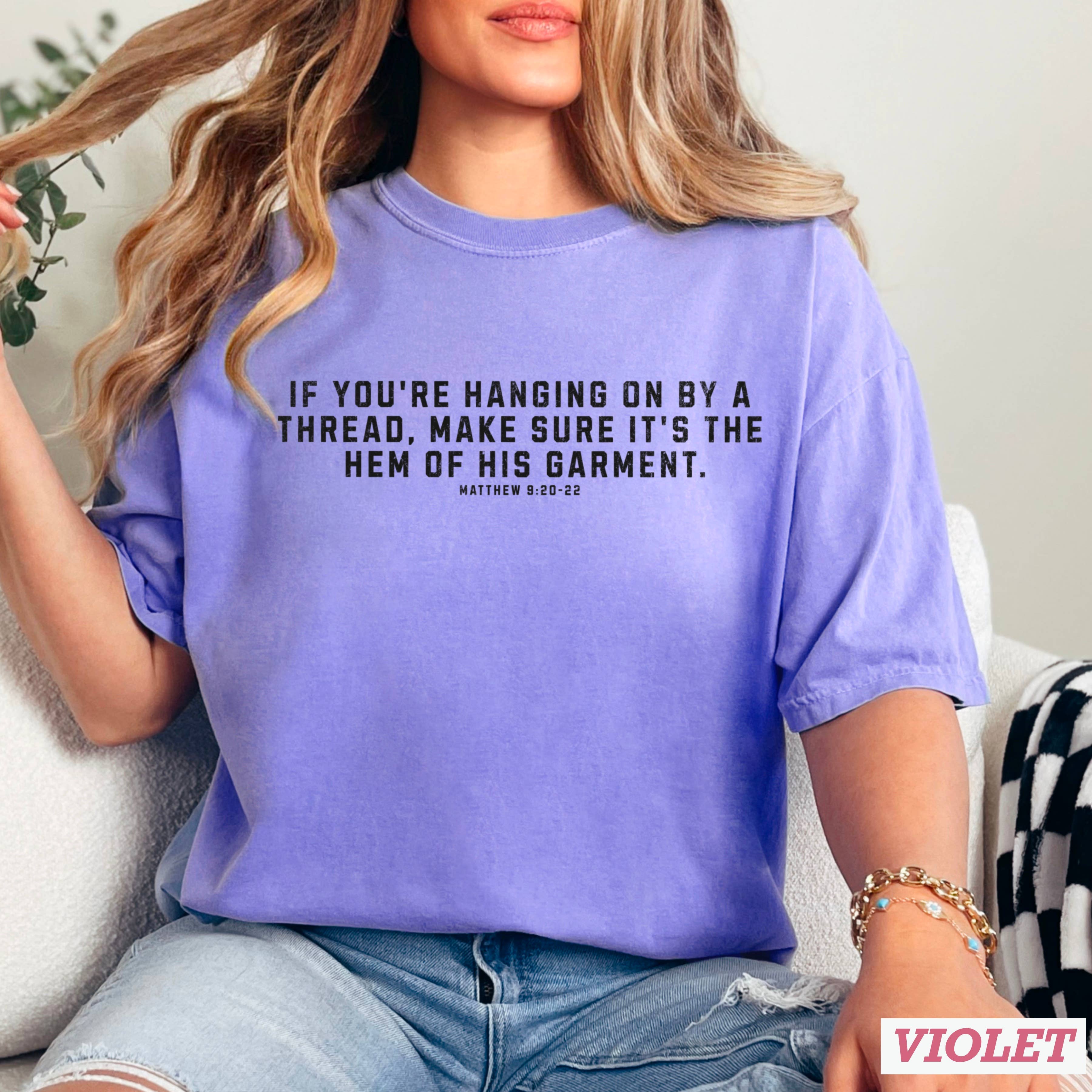 Shoppe SHC - Vente T-shirt à imprimés – femme - Christian Graphic | Ne tenir qu'à un fil | Couleur confort11