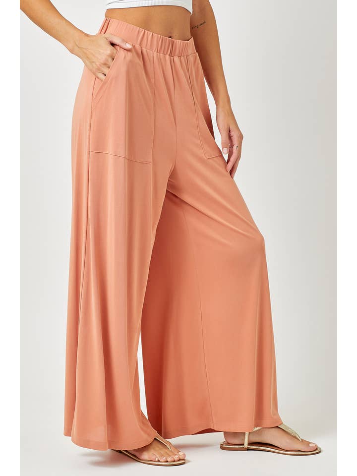 Mystree - Wholesale Pants - Women's - 60096 Modal Wide Leg Pants