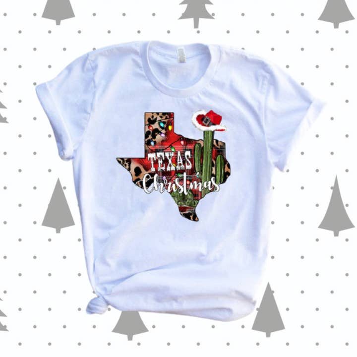 Texas Christmas Tshirt for wholesale by Londas Trendy Tees