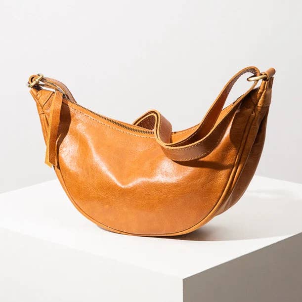 Noonday - Wholesale Crossbody Bag - Women's - Leather Crescent Sling Bag0