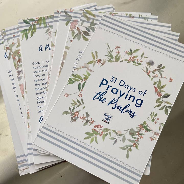 31 Days of Praying the Psalms CARDS ONLY for wholesale by RachelWojo.com