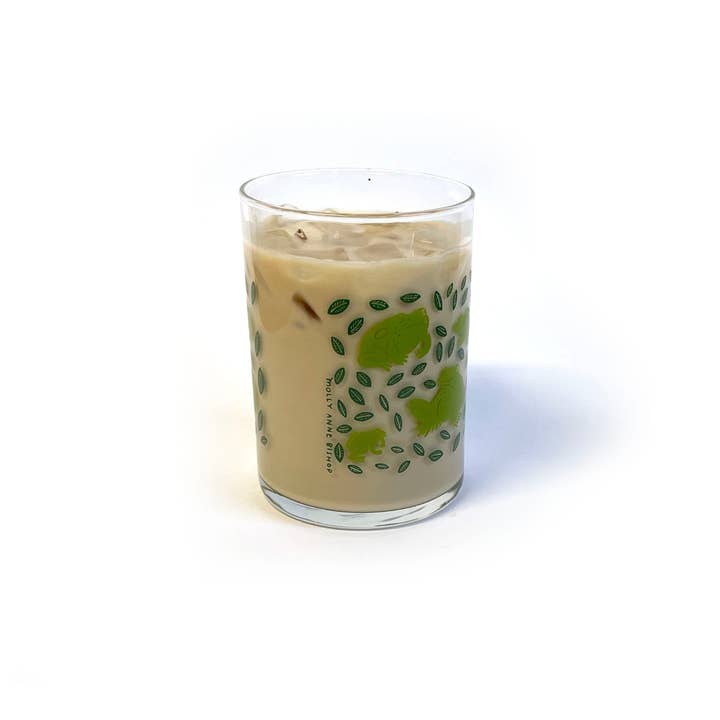 Molly Anne Bishop - Wholesale Drinking Glass/Cup - Frog Fan Drinking Glass3