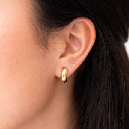 Aros Huggie de Oro o Plata | 14mm y 23mm para venta al por mayor de Hoo Hoops