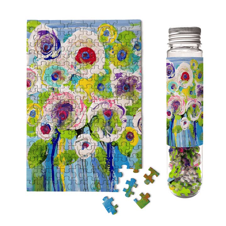 Bouquet of Beauty Mini Jigsaw Puzzle Tube Gift for Mom for wholesale by Micro Puzzles