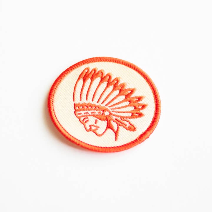 Union Made - Wholesale Patch - Indian Chief Head Embroidered Iron on Patch3
