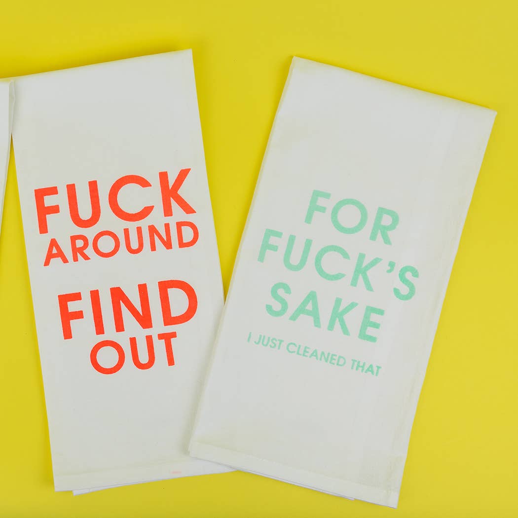 Chez Gagné - Vendita all'ingrosso Strofinacci - Non Mandare Tutto a Put**ne - Strofinacci Divertenti - 100% Cotone3