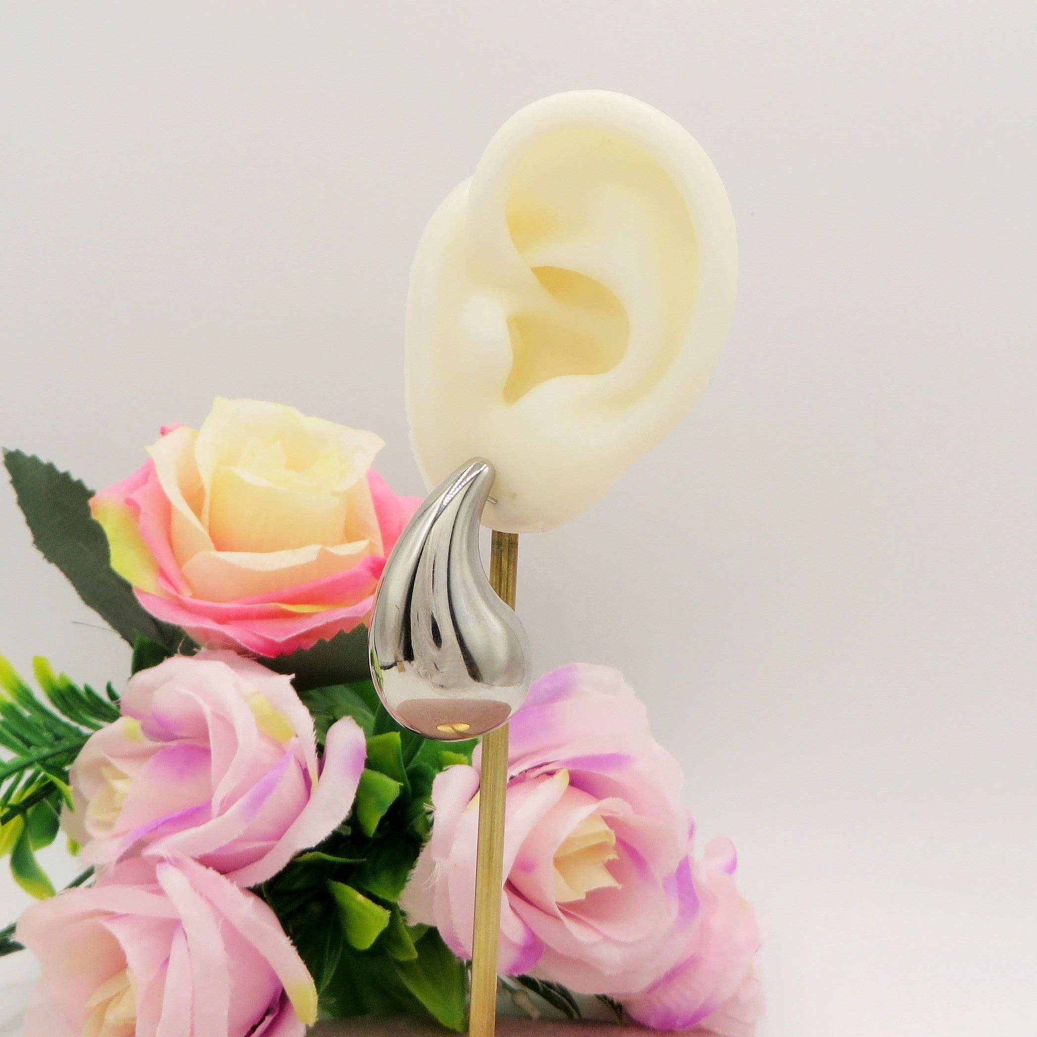 Daemon srls – Engroshandel Hængeøreringe og creoløreringe – DROP 4 størrelser - rustfrit stål ~ par tunge dråbeøreringe27