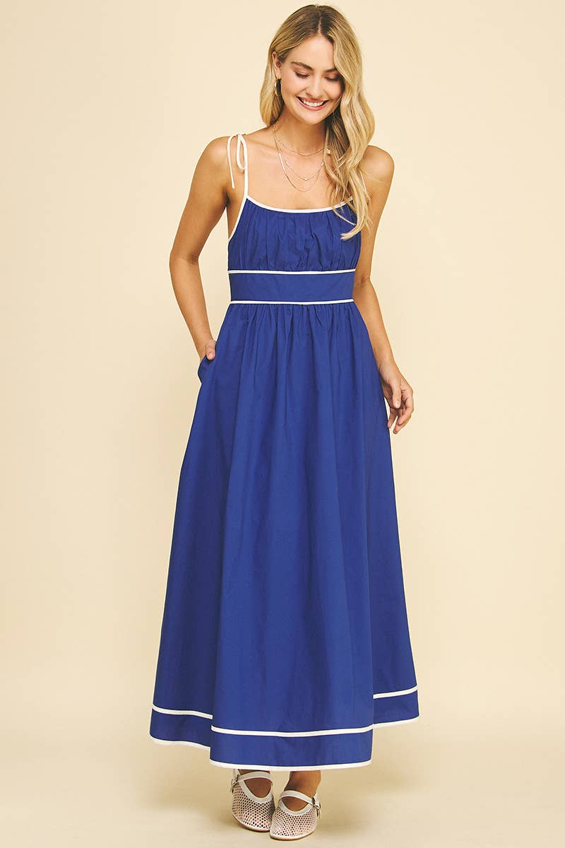 PINCH - Wholesale Dress - Women's - CONTRAST STRAP MAXI DRESS - 5828D11