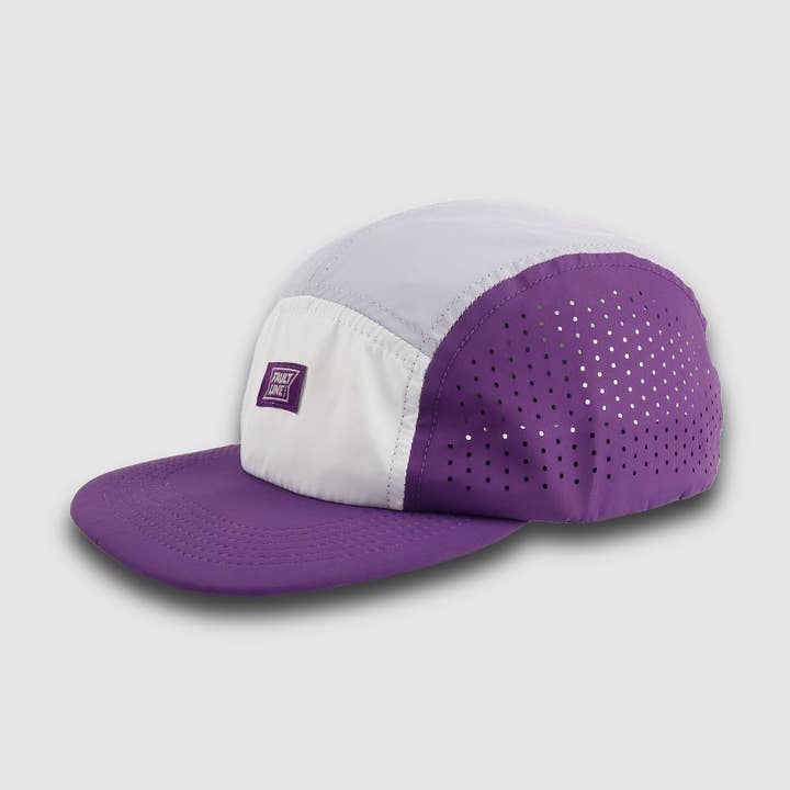 Casquette Camper 5 panneaux écrasable - Violet/Gris pour la vente par FaultLine395