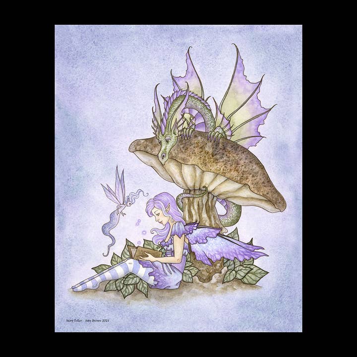 8x10 PRINT - Storyteller for wholesale by Amy Brown Art