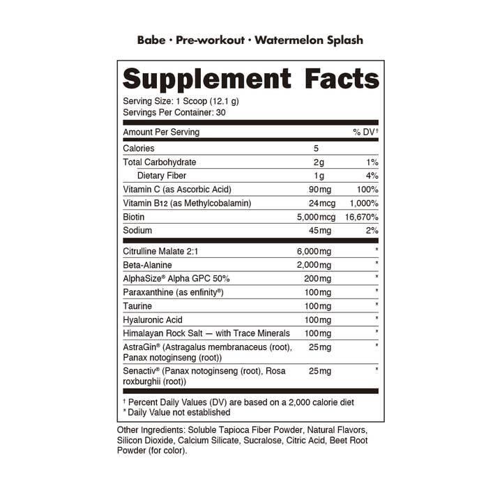 Campus Protein - Wholesale Oral Supplement/Vitamin - Bucked Up Babe Pre Workout3