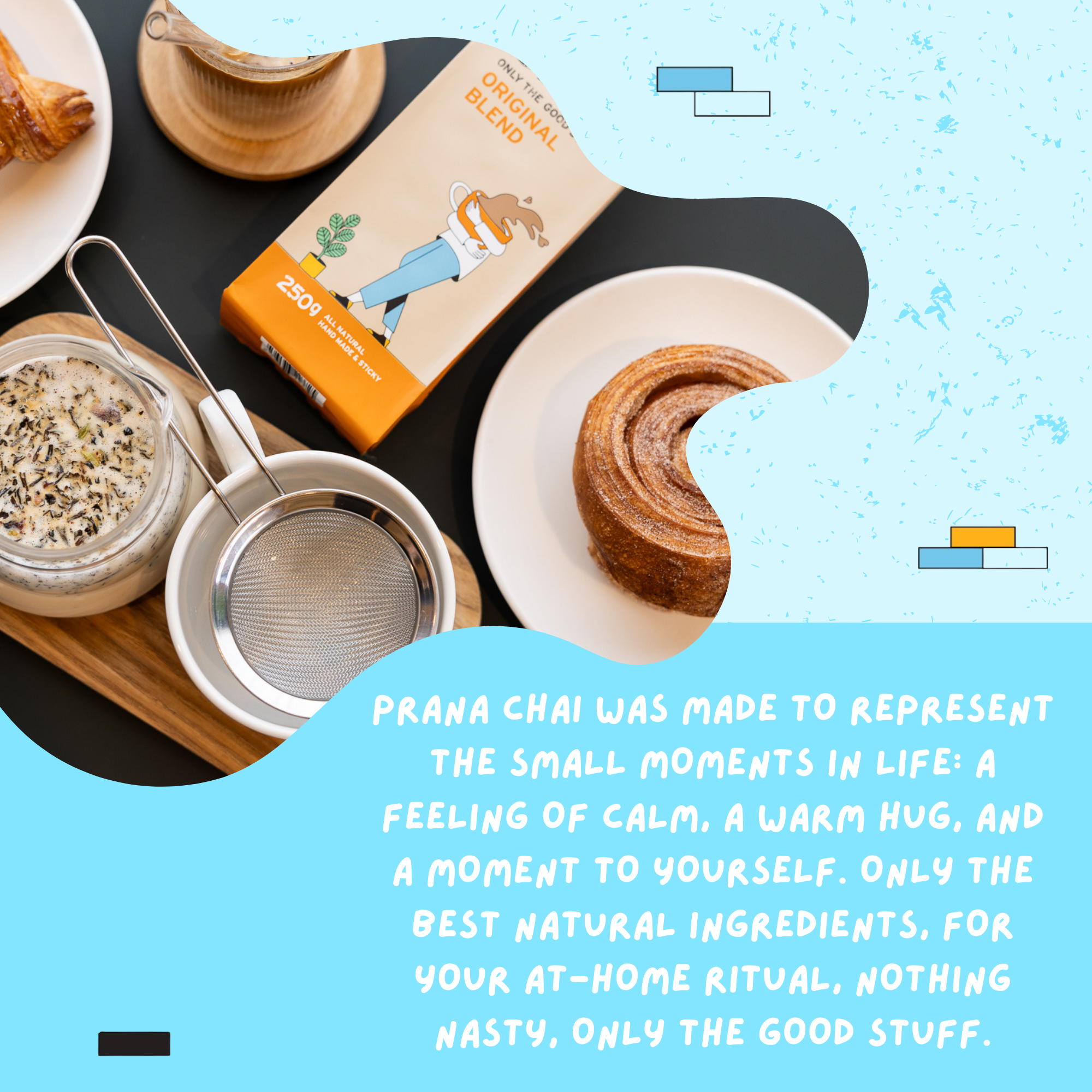 Prana Chai - Wholesale Gift Bag Set/Pack - Prana Chai + Huskee Cup + Strainer Gift Set5