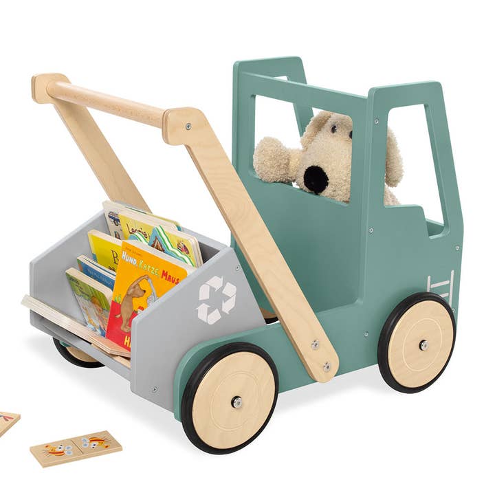Pinolino Kinderträume GmbH - Wholesale Wood Toy - Kids - 'Dump Truck Fred' baby walker, green2