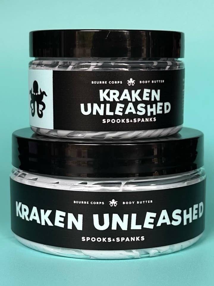 Kraken Unleashed ocean mist + agave nektar Body Butter for engroshandel hos Spooks & Spanks