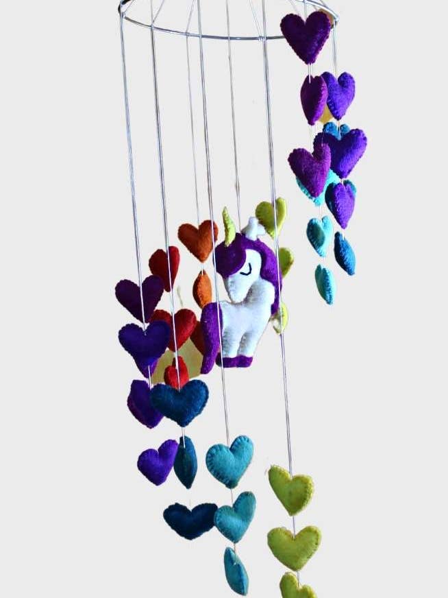 Felt Unicorn Mobile for wholesale by Ganesh Himal Trading